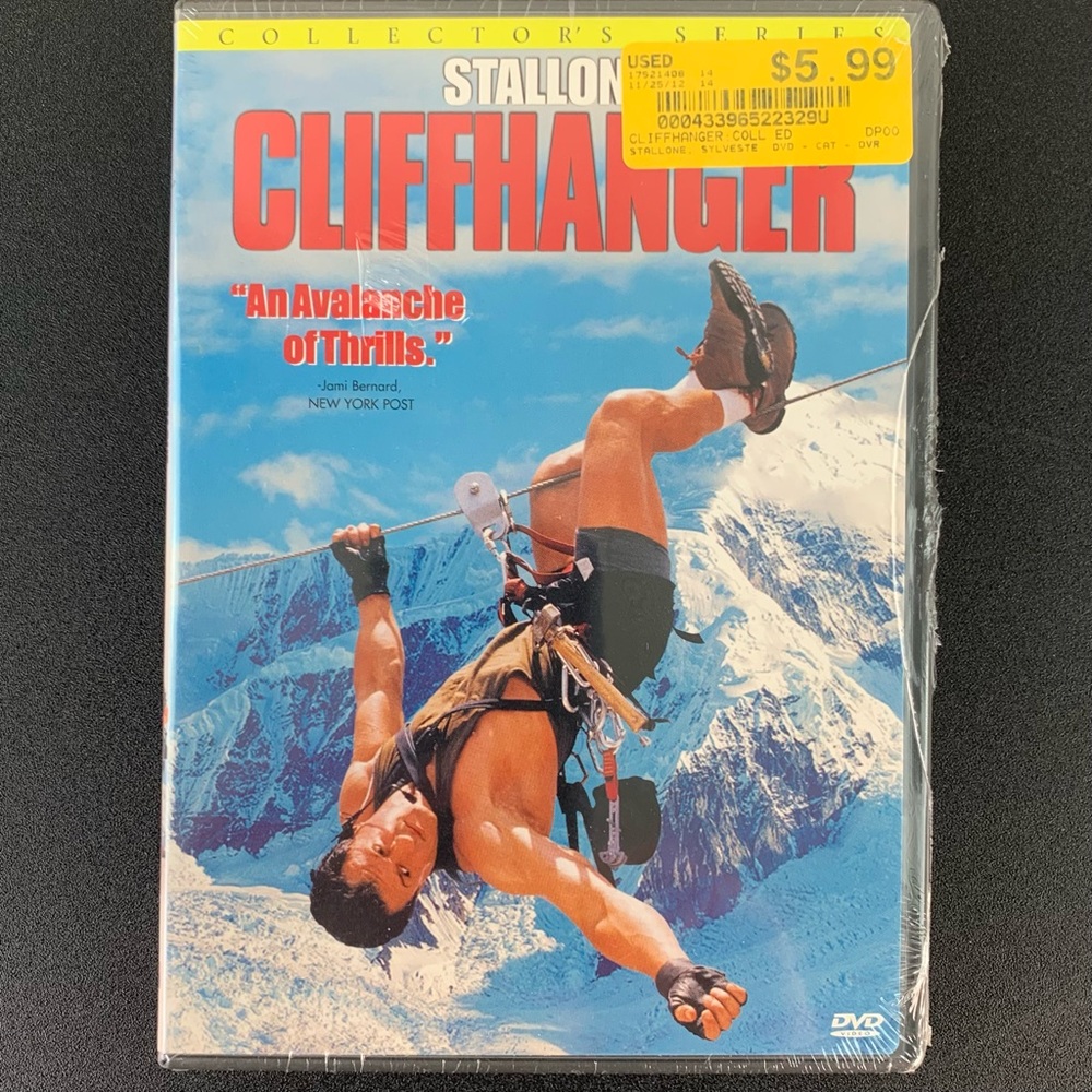 Cliffhanger (Collector's Series) DVD.